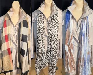 Via Spiga Jacket Three Scarves