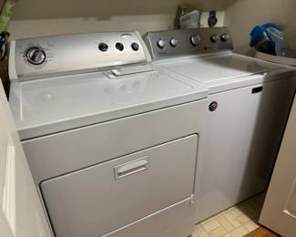 Maytag Washer, Whirlpool electric dryer