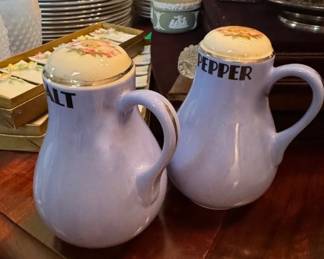 1940s Salt & Pepper Cadet Blue Vintage Rose Parade