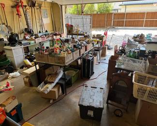 GARAGE PACKED WITH ESSENTIAL TOOLS AND MORE
