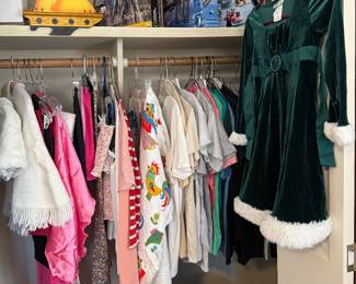Children clothing, Green velvet dress