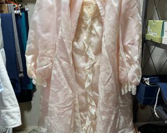 Vintage night gown and robe set