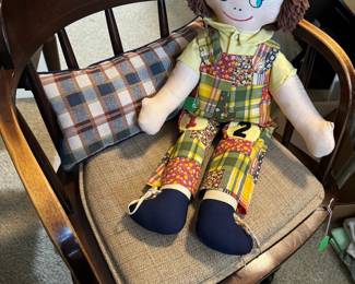 Raggedy Ann and Captains Chair