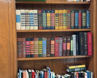 Bookshelves loaded with Books