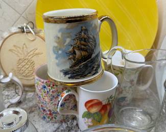 Assortment of mugs and steins