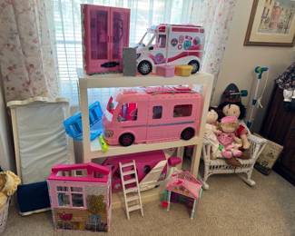 Barbie accessories and vehicles