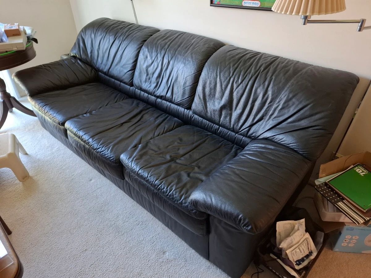 Leather couch $100