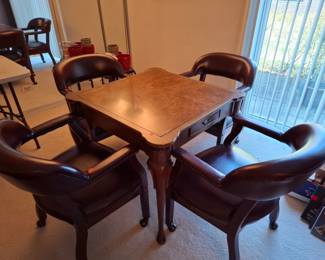Game table and chairs
