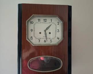 Antique clock, russian, Jantar, circa 1940s (best guess)  