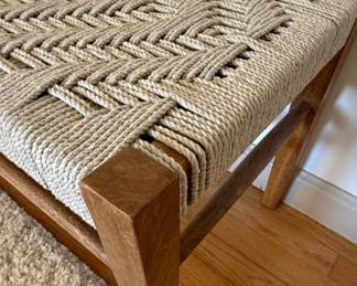 Woven Rope Bench Style