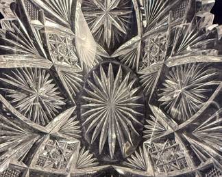 American Brilliant Period Style Cut Glass Bowl