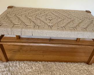 Woven Rope Bench Style