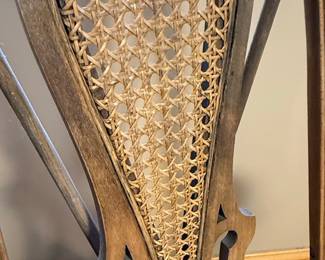 Vintage Cane Back Rocking Chair