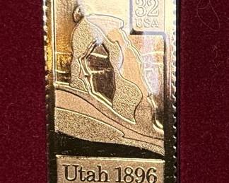 Postal Commemorative Society Utah Gold Stamp
