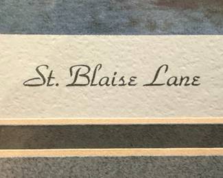 Judith Moore St. Blaise Lane Print