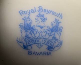 Royal Bayreuth Floral Porcelain Vase