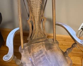 Vintage Cane Back Rocking Chair