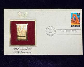 Postal Commemorative Society Utah Gold Stamp