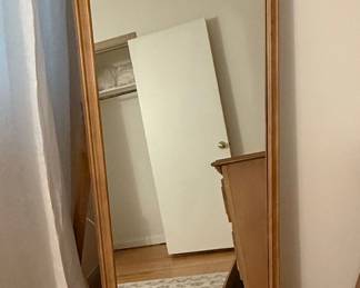 French Country Style Arched Floor Mirror