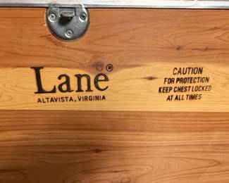 Lane Style Floral Painted Cedar Hope Chest