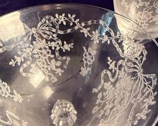 Fostoria Romance Etched Crystal Stemware