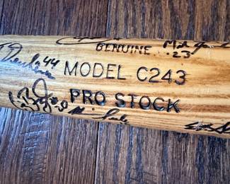 2000 Capital City Bombers Team Signed Bat