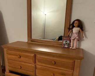 Broyhill Fontana Style Pine Dresser with Mirror