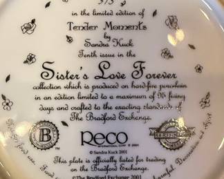 3 Sandra Kuck Sister's Love Forever Plates