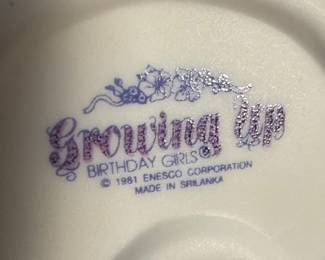 Enesco Growing Up Birthday Girl Figurine Set