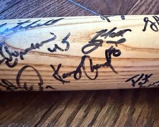 2000 Capital City Bombers Team Signed Bat