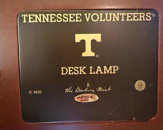 Danbury Mint Tennessee Volunteers Desk Lamp