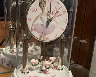 2003 Mattel Barbie Swan Lake Anniversary Clock