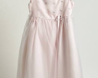Jenny & Annie Dots Pink Floral Organza Dress