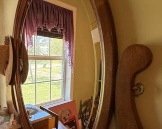 Traditional Style Oak Dresser with Mirror