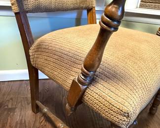 Eastlake Style Oak Armchair