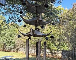 Collection of Four Decorative Garden Wind Chimes
