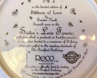 3 Sandra Kuck Sister's Love Forever Plates