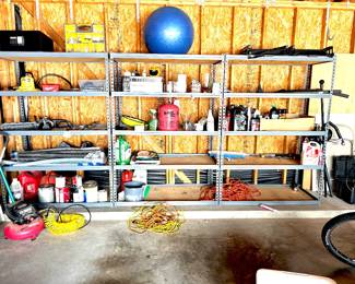 Metal shelving