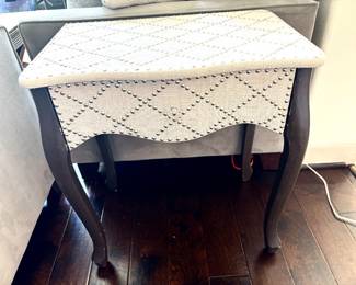 Nailhead side table