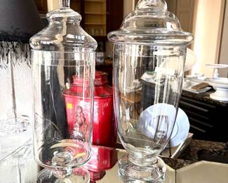 Large apothecary jars