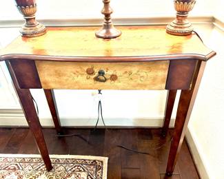 Painted drawer front console
