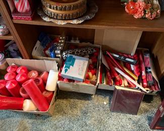 Candles, including tapers.
