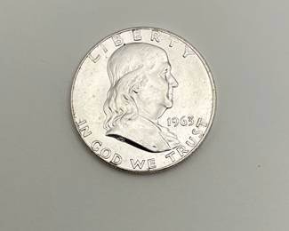 1963-D Franklin Silver 50c