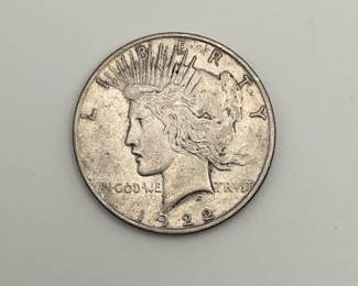 1922 US Peace Silver Dollar