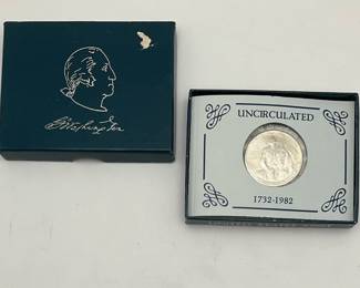 1982 George Washington Uncirculated Silver Half Dollar
