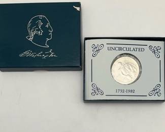 1982 George Washington Uncirculated Silver Half Dollar