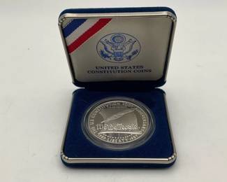 1987 US Constitution Commemorative Silver Dollar