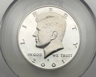 2001-S Silver Proof Kennedy Half Dollar
