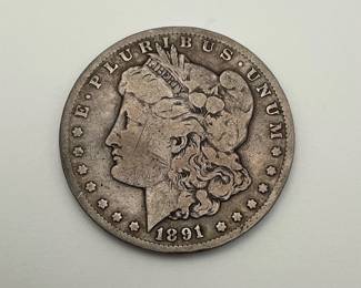 1891-CC Morgan Dollar