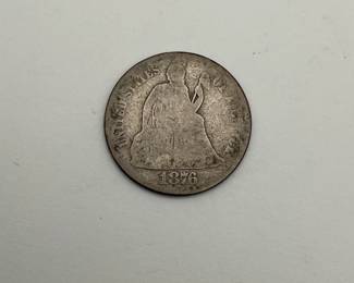 1876-S Seated Liberty Dime